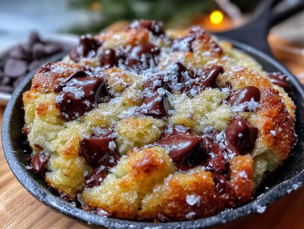 cozy chocolate chip cookie skillet preparation steps