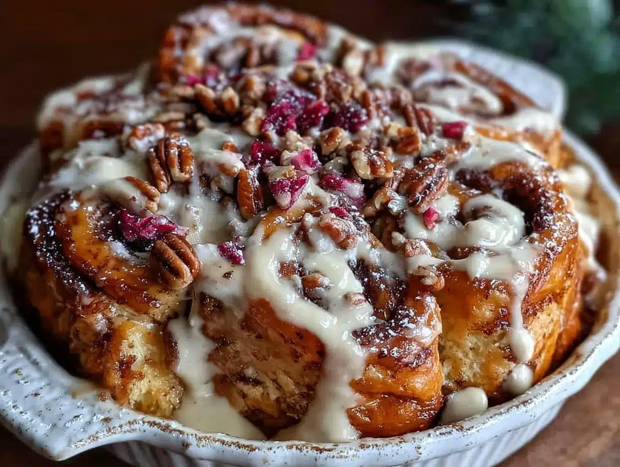 Cozy Cinnamon Roll French Toast Bake preparation steps