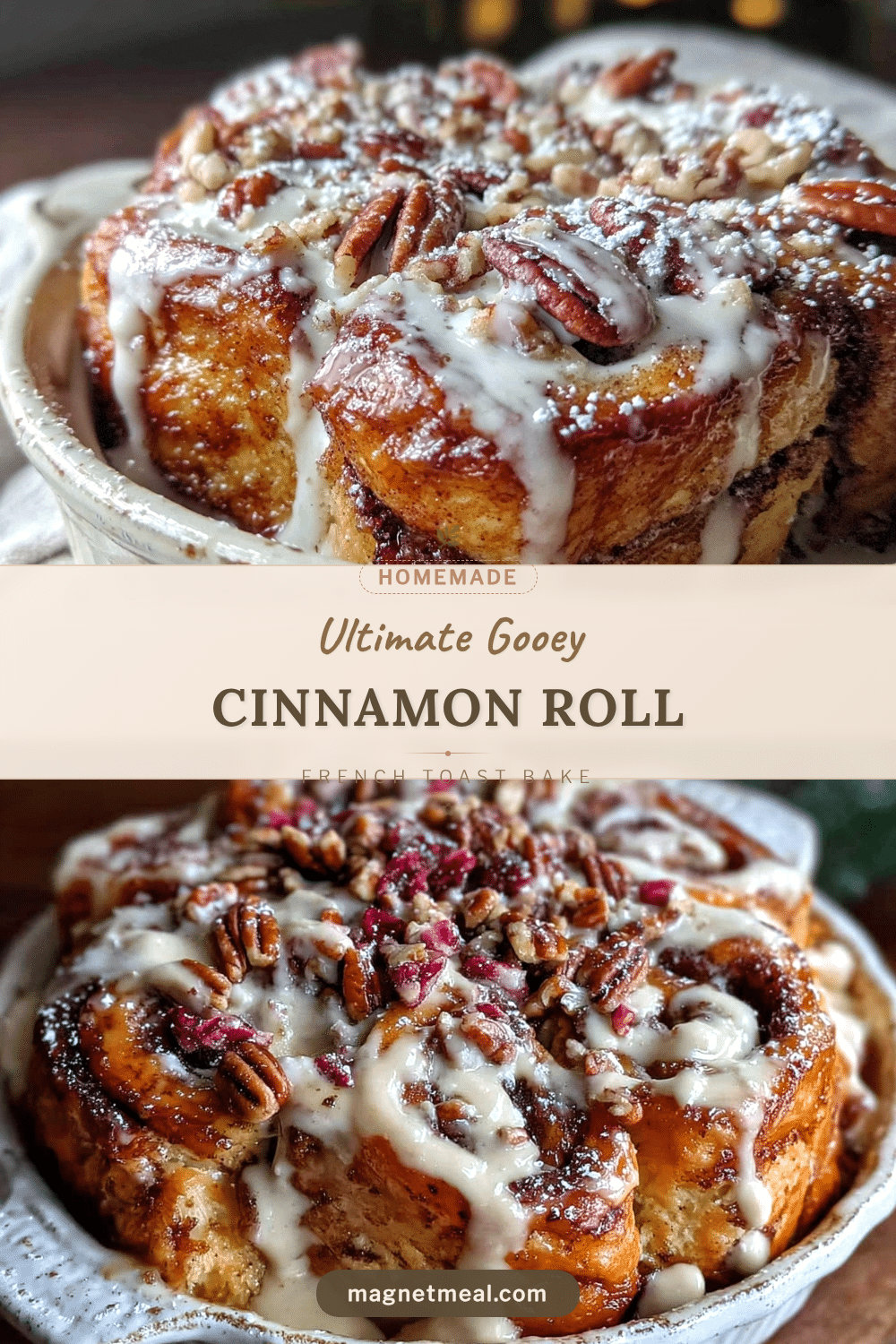 Cozy Cinnamon Roll French Toast Bake recipe