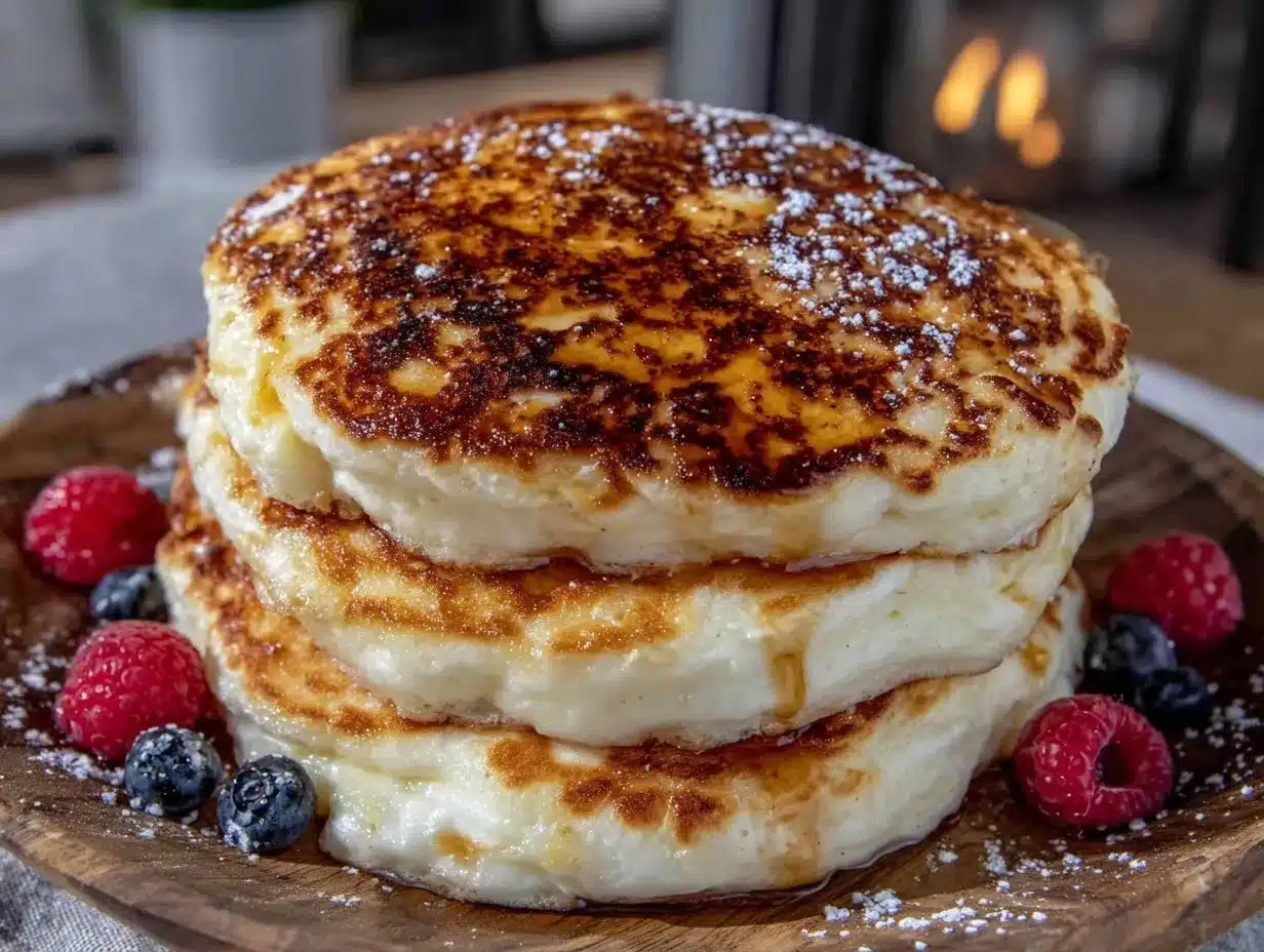 cream cheese pancakes preparation steps