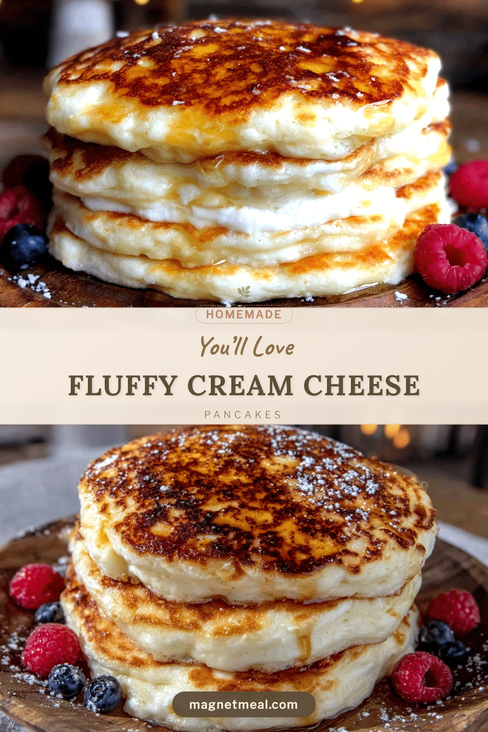 cream cheese pancakes recipe