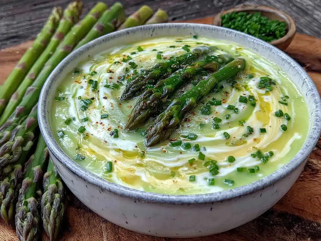 creamy asparagus soup preparation steps