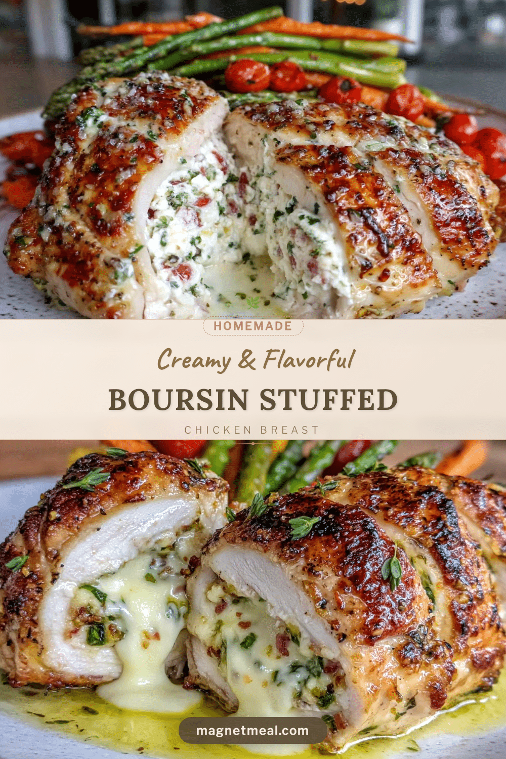 creamy boursin stuffed chicken breast recipe