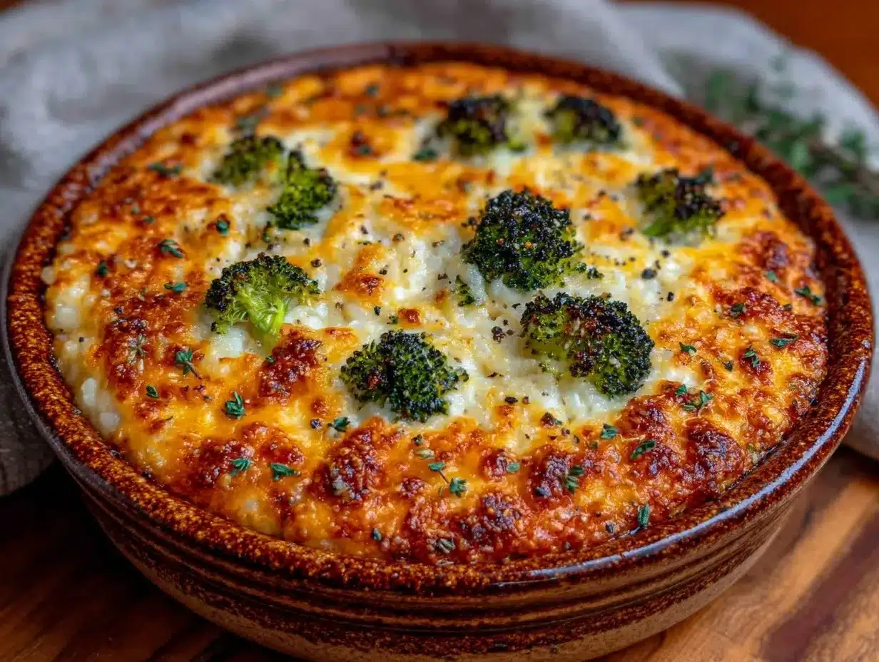 creamy broccoli rice casserole preparation steps