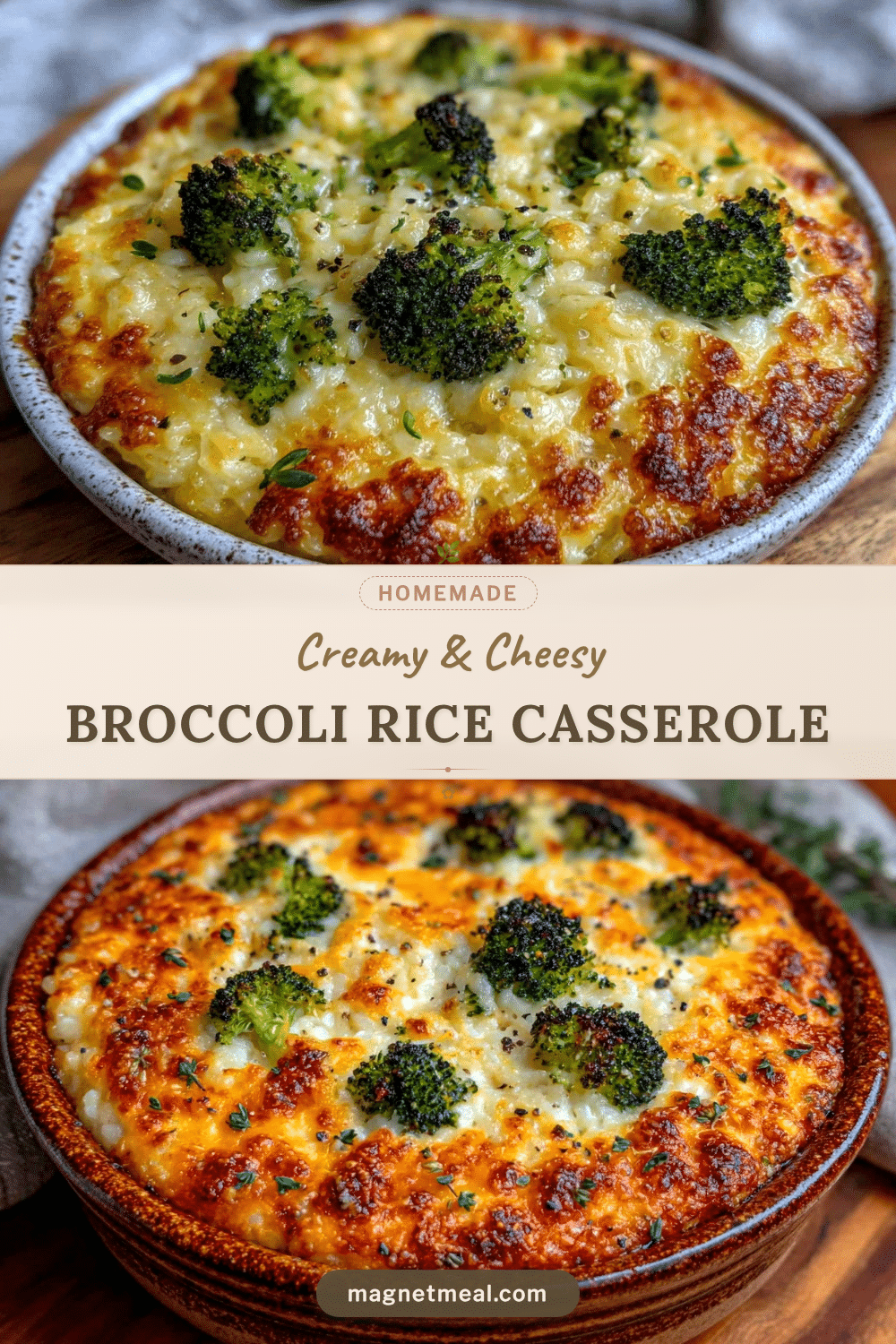 creamy broccoli rice casserole recipe