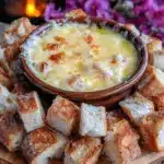 creamy cheese fondue - featured image