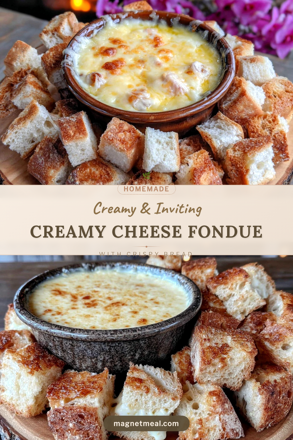 creamy cheese fondue recipe