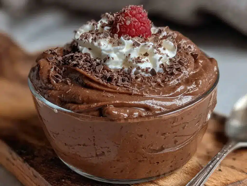 creamy chocolate mousse recipe - featured image