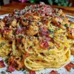 creamy crack chicken pasta - featured image