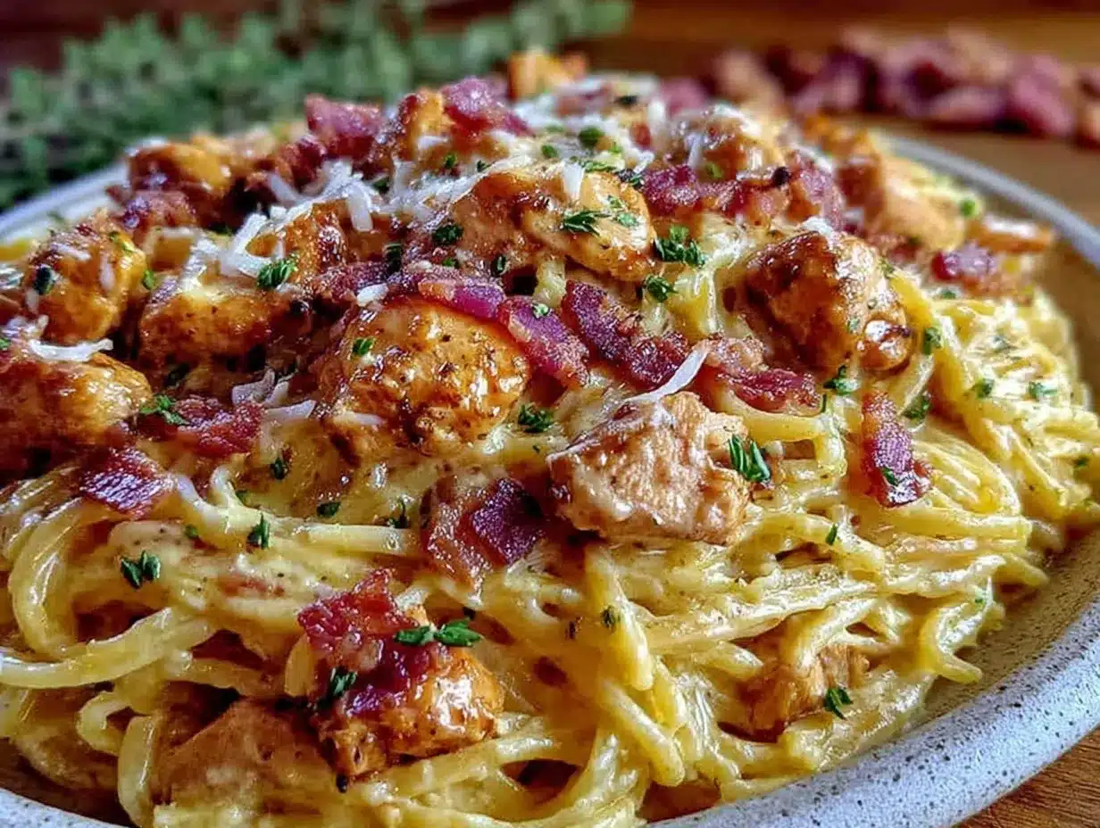 creamy crack chicken pasta preparation steps