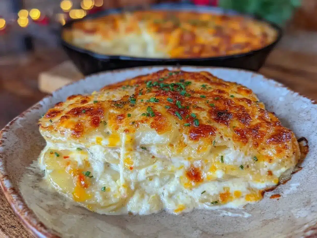 creamy extra cheesy scalloped potatoes preparation steps