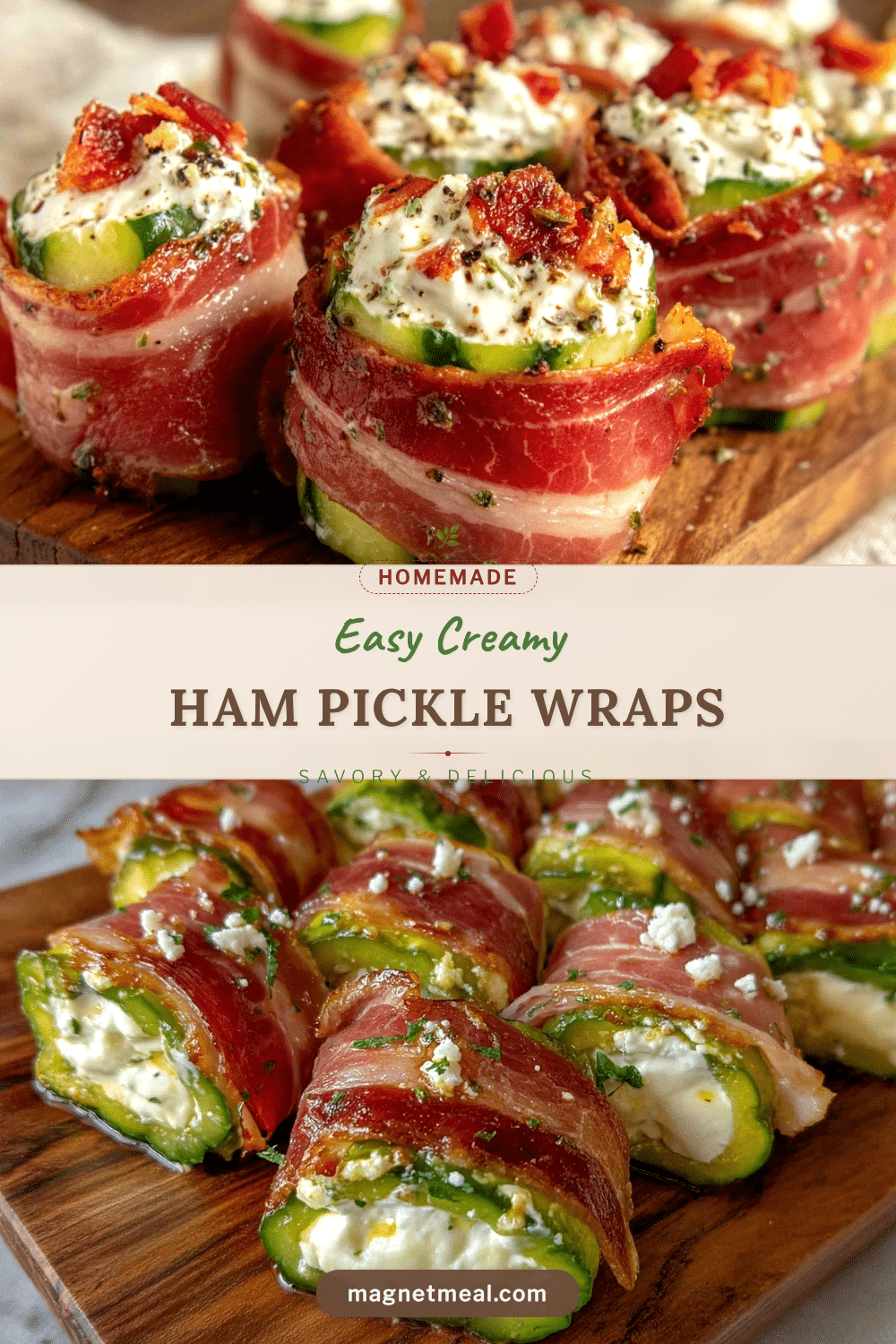 creamy ham pickle wraps recipe