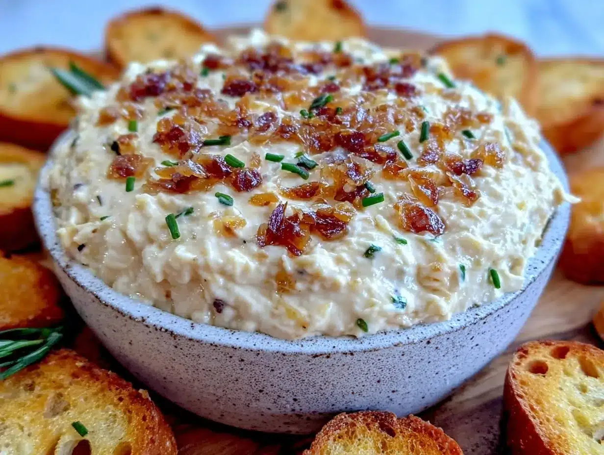 creamy homemade french onion dip preparation steps
