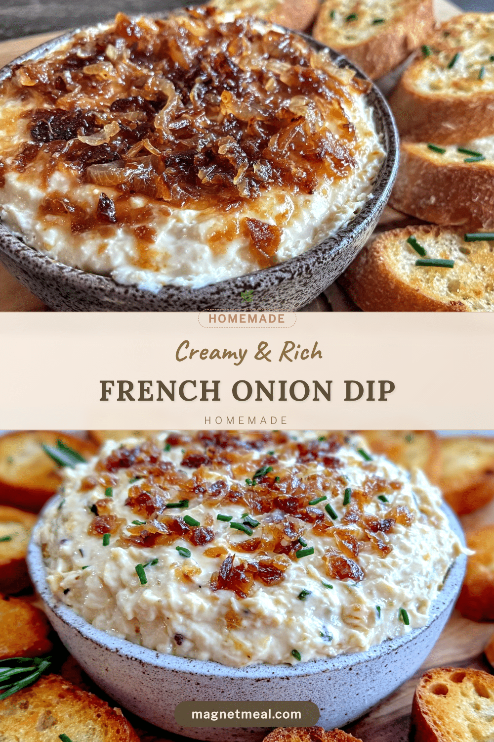 creamy homemade french onion dip recipe