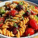 creamy italian pasta salad - featured image