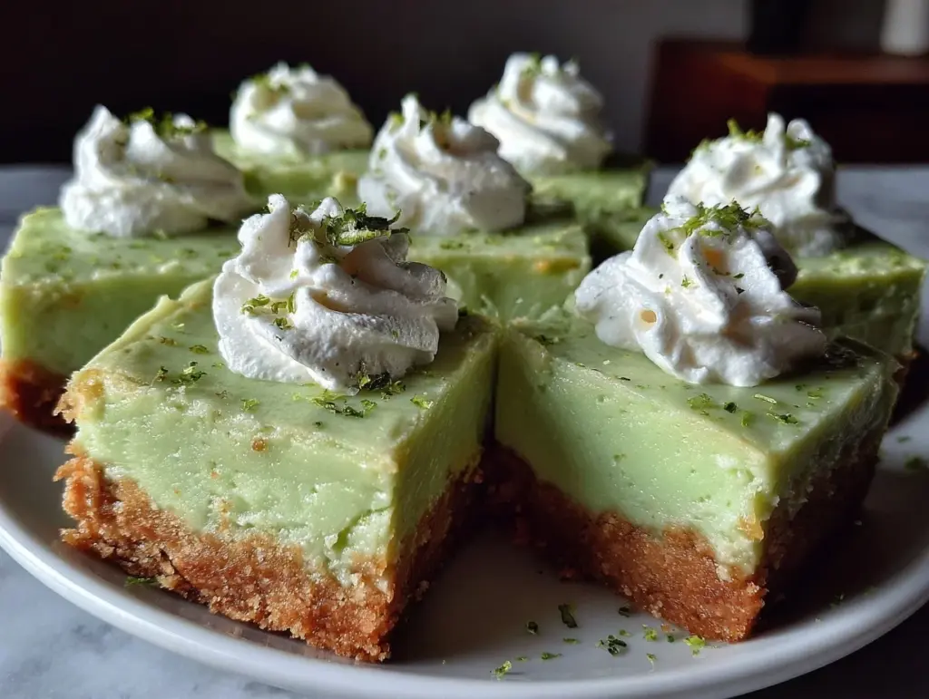 creamy key lime pie bars - featured image