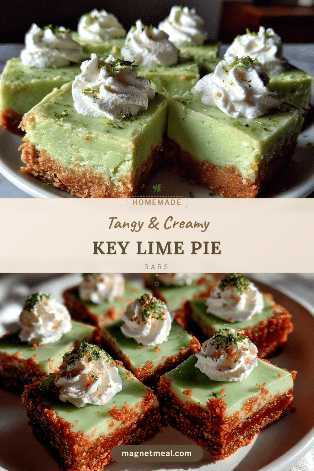 creamy key lime pie bars recipe