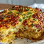 creamy king ranch chicken casserole - featured image