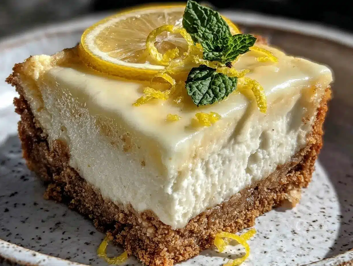creamy lemon bar cheesecake preparation steps