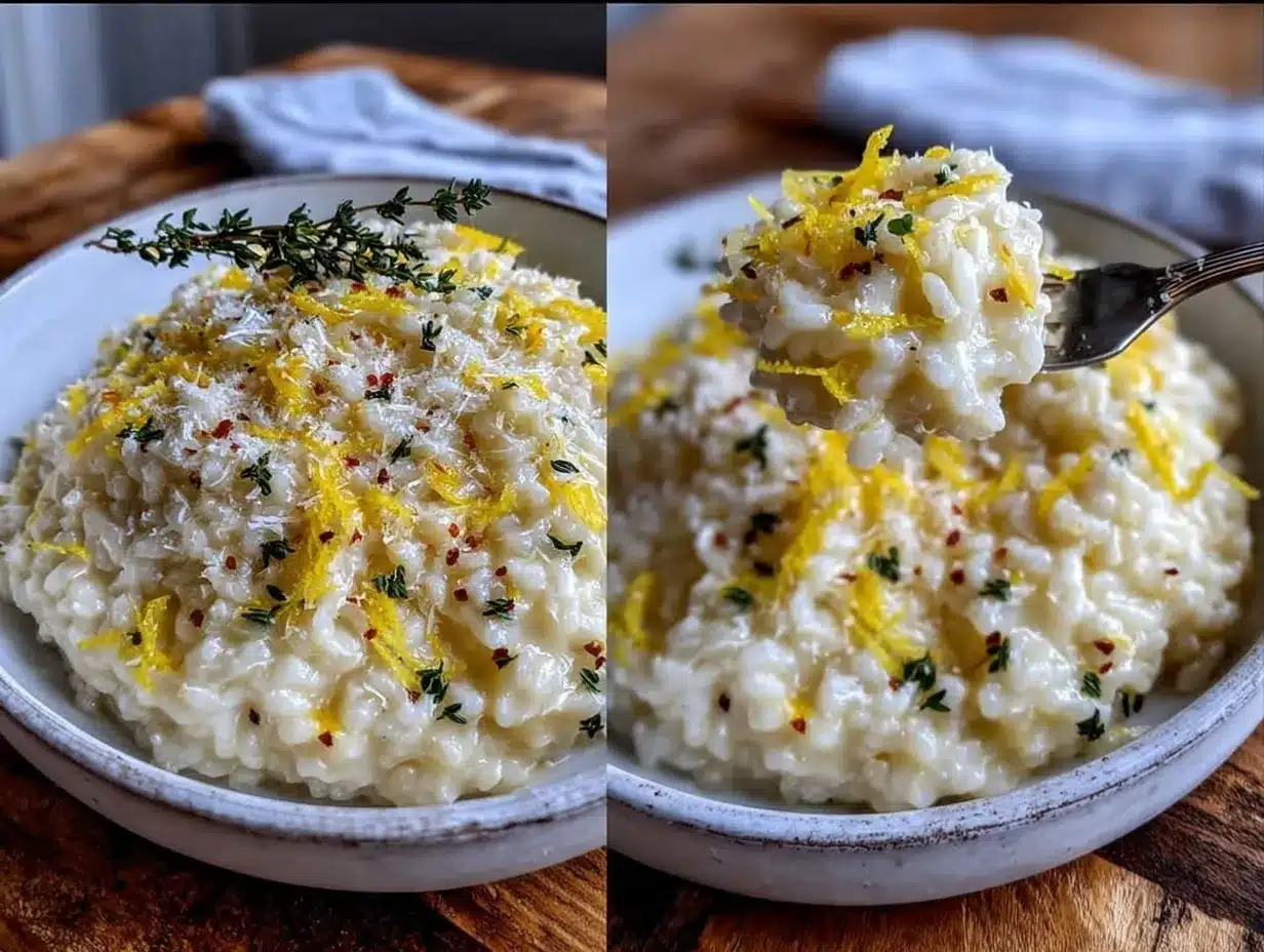 creamy lemon Parmesan risotto preparation steps