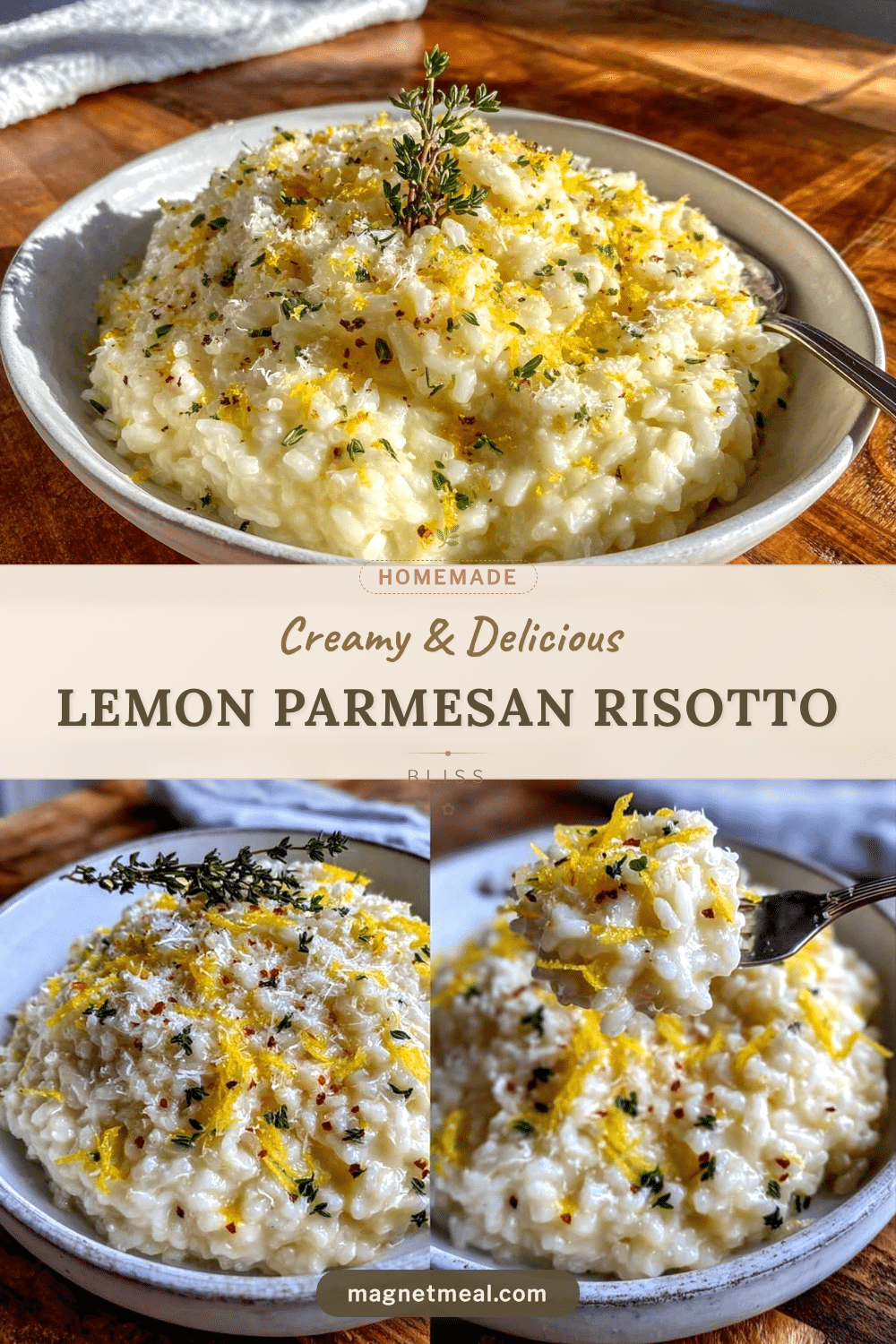 creamy lemon Parmesan risotto recipe