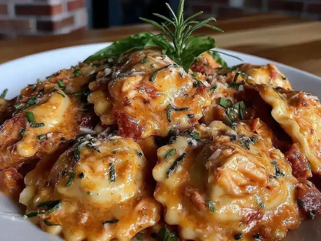 creamy lobster ravioli - featured image