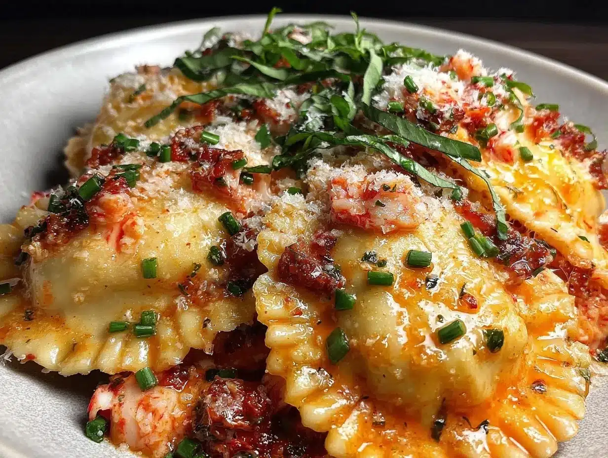 creamy lobster ravioli preparation steps