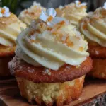 creamy mimosa cupcakes - featured image