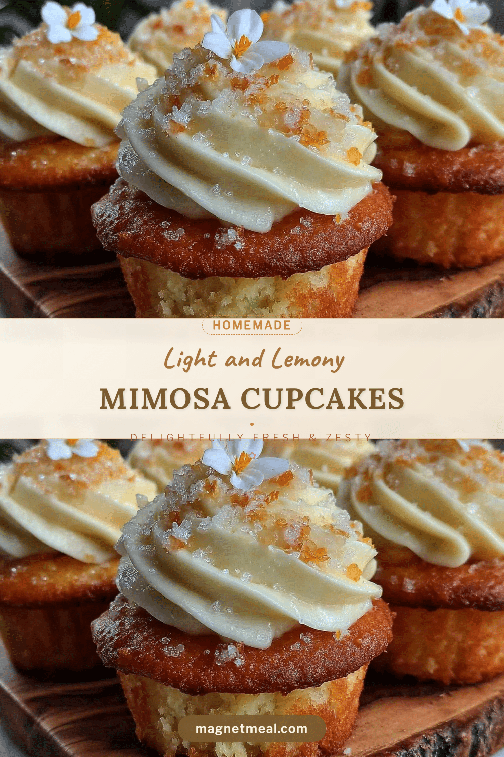 creamy mimosa cupcakes recipe