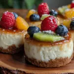creamy mini cheesecakes - featured image