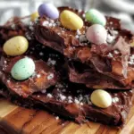 creamy mini egg chocolate bark - featured image