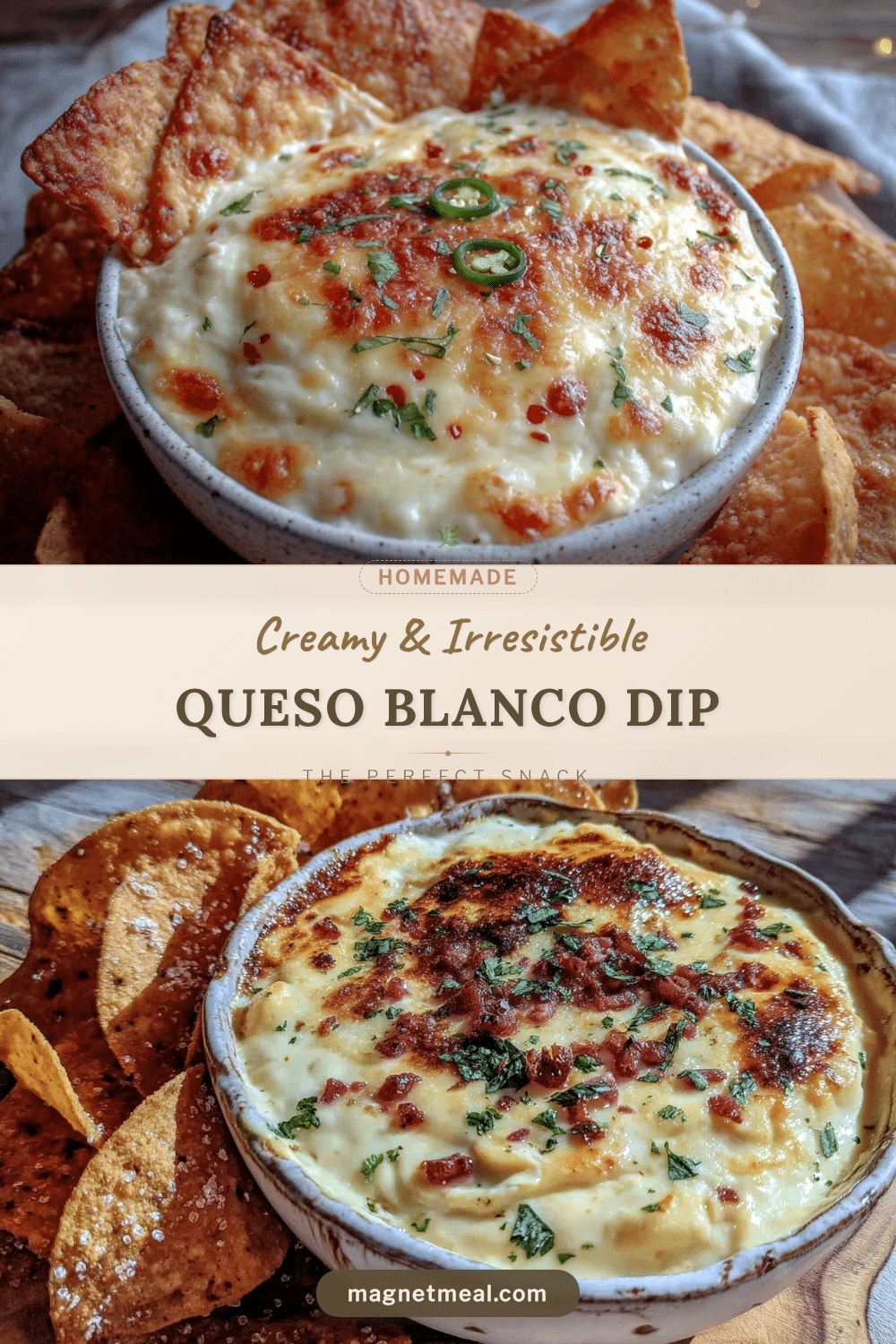 creamy queso blanco cheese dip recipe