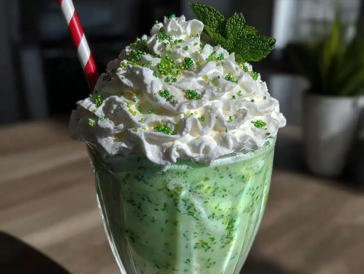 creamy shamrock shake copycat recipe preparation steps
