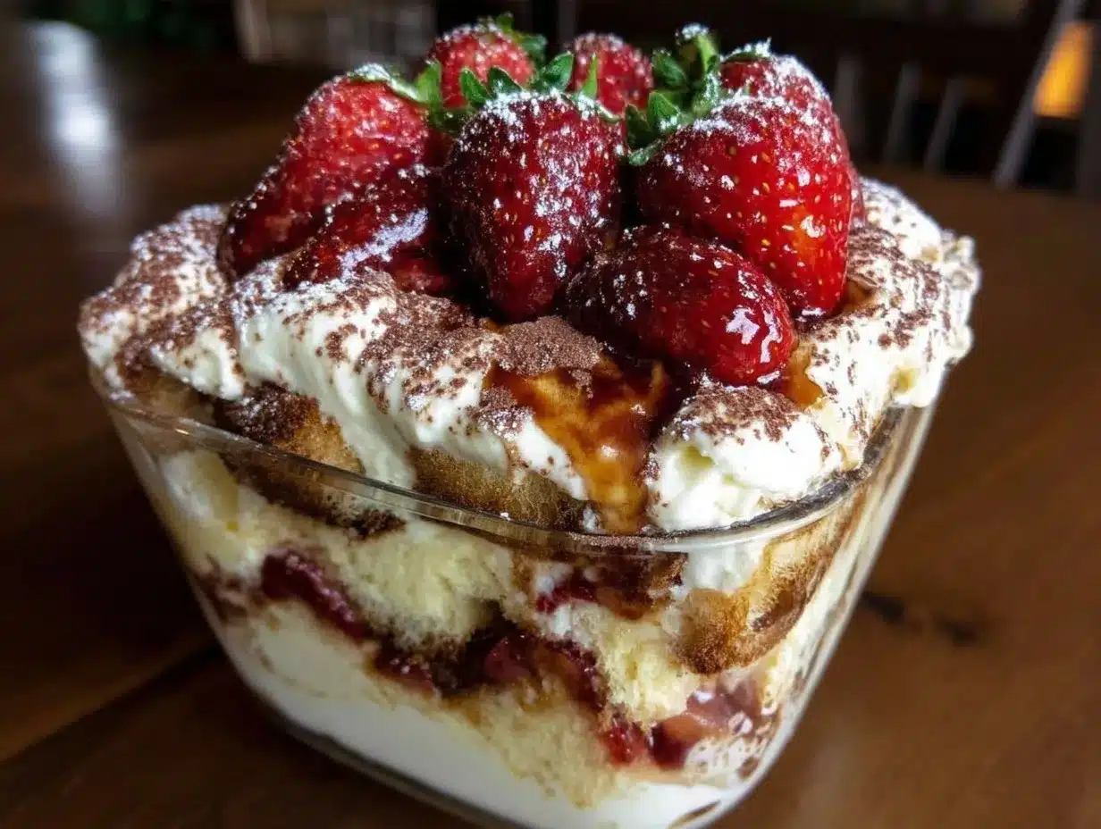 creamy strawberry tiramisu delight preparation steps