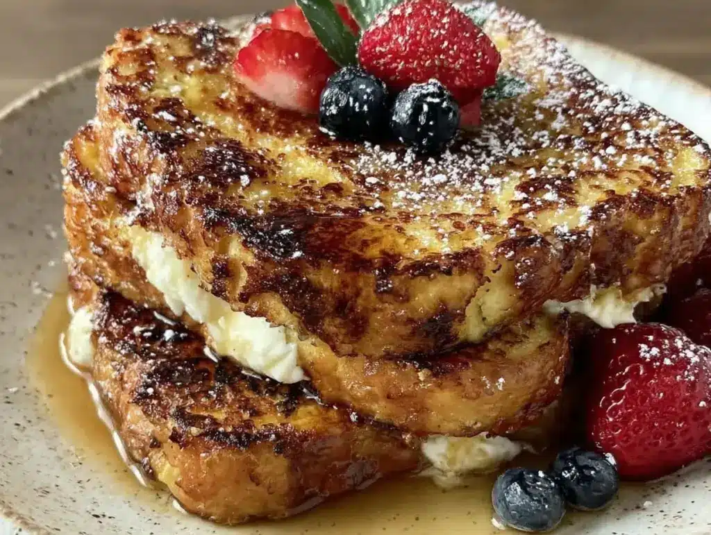 creamy stuffed French toast - featured image