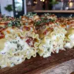 creamy three cheese lasagna rolls - featured image