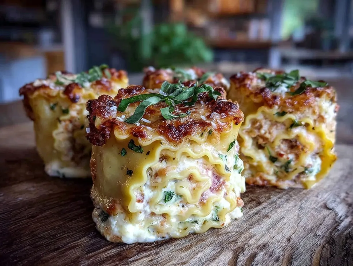 creamy three cheese lasagna rolls preparation steps