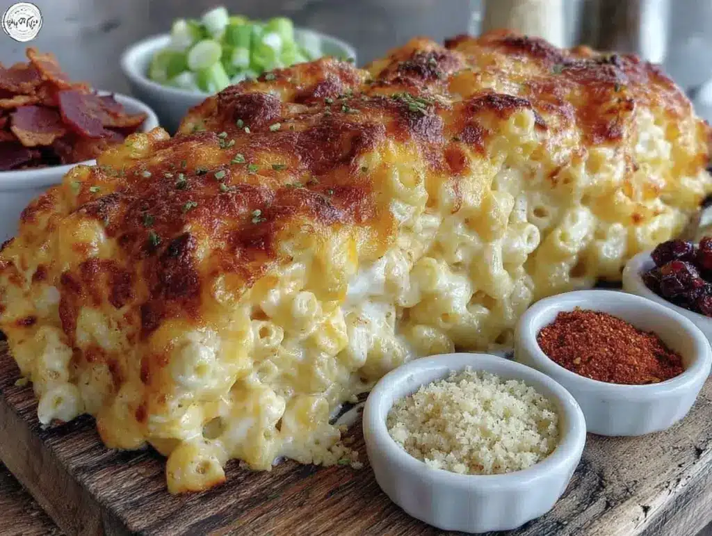 creamy ultimate mac and cheese bar - featured image