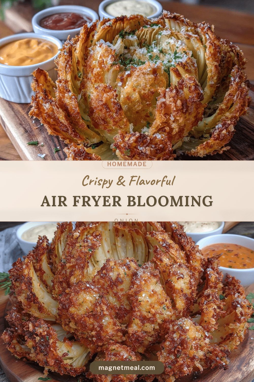 crispy air fryer blooming onion recipe