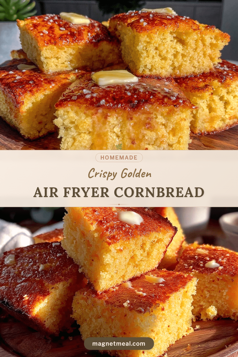 crispy air fryer cornbread recipe