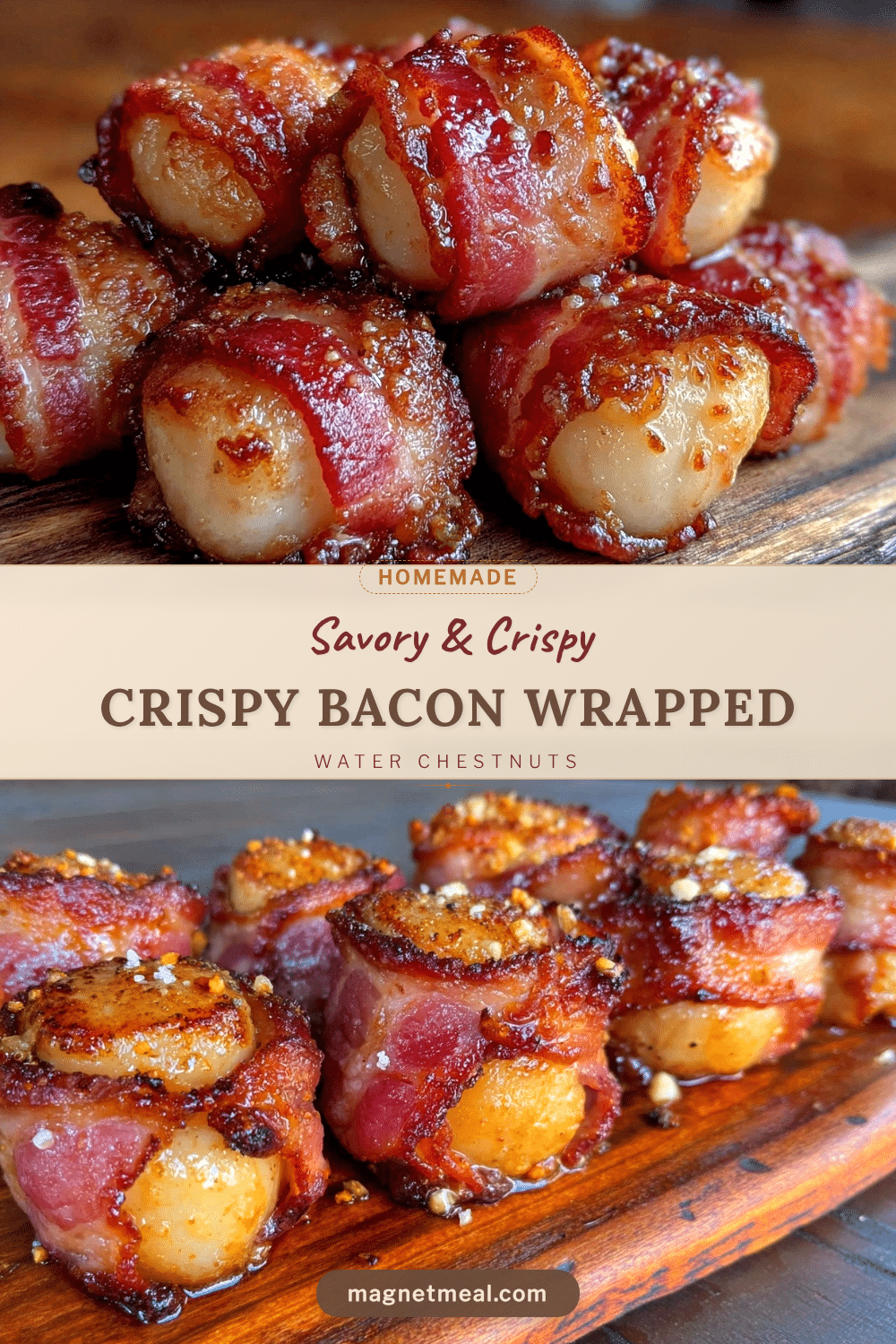 crispy bacon wrapped water chestnuts recipe