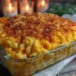 crispy baked mac and cheese - featured image
