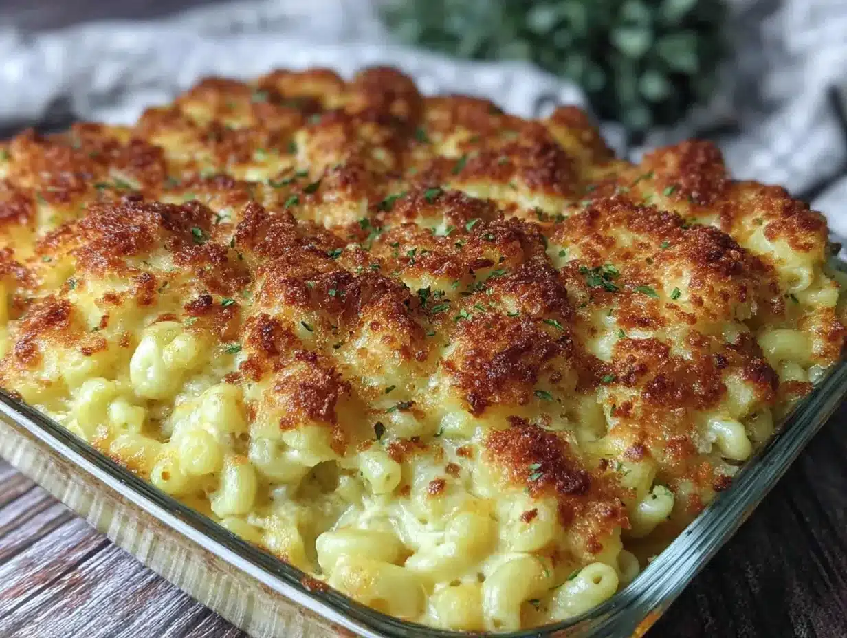 crispy baked mac and cheese preparation steps
