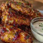 crispy baked wings - featured image