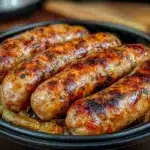 crispy beer brats air fryer recipe - featured image