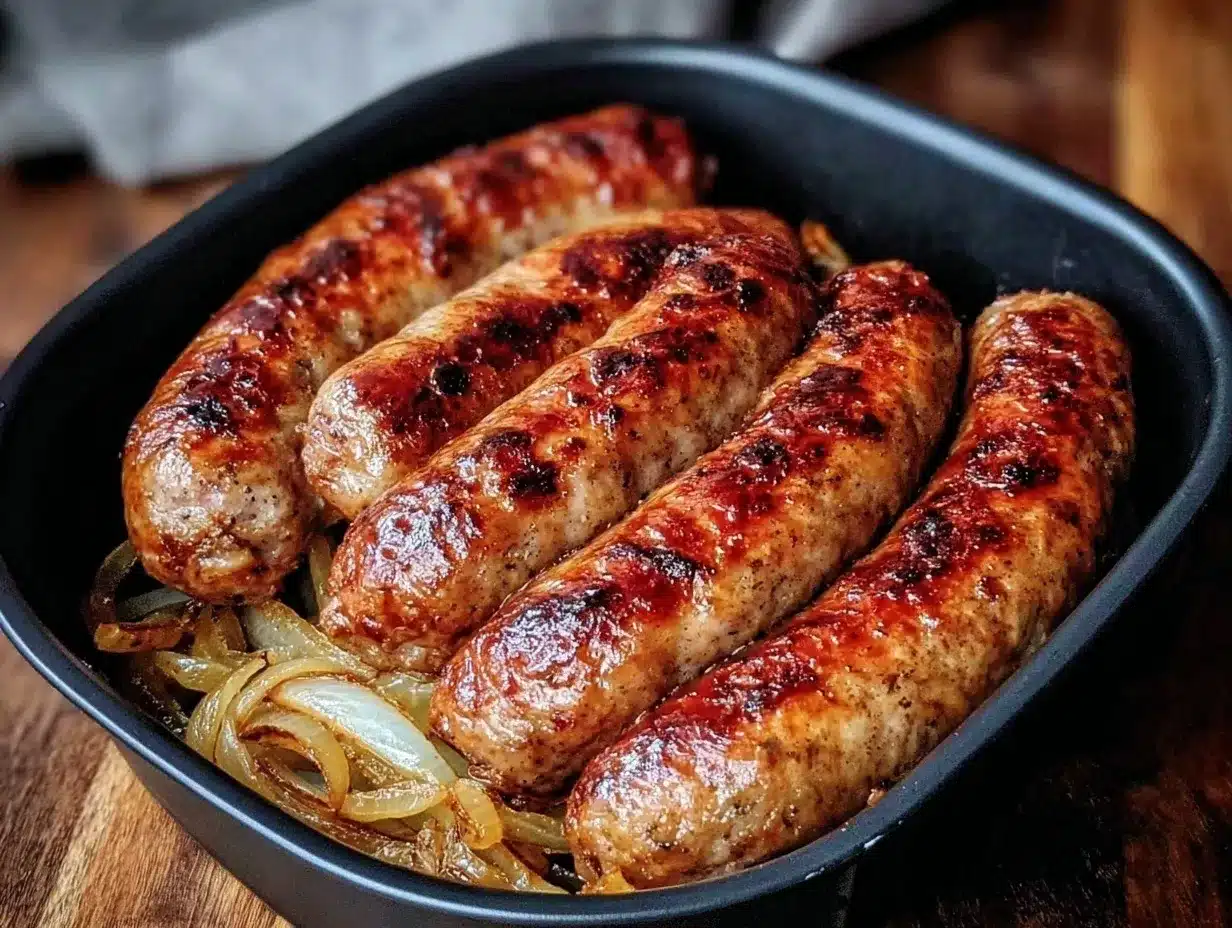 crispy beer brats air fryer recipe preparation steps
