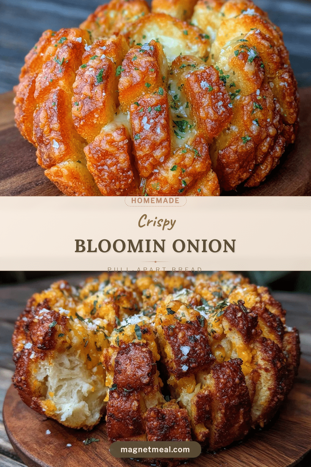 Crispy Bloomin Onion Bread recipe