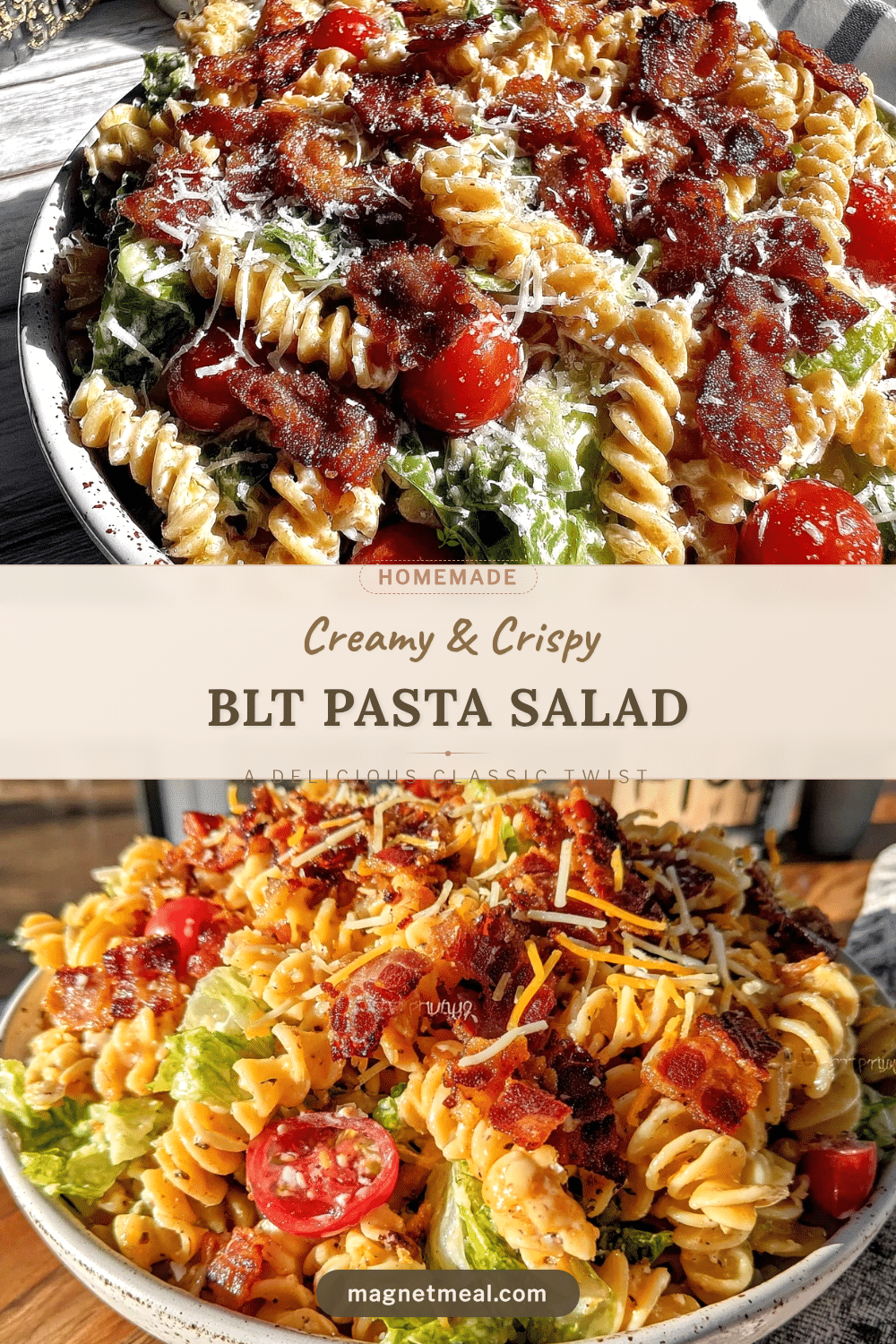 crispy BLT pasta salad recipe