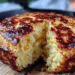 crispy cast iron skillet cornbread - featured image