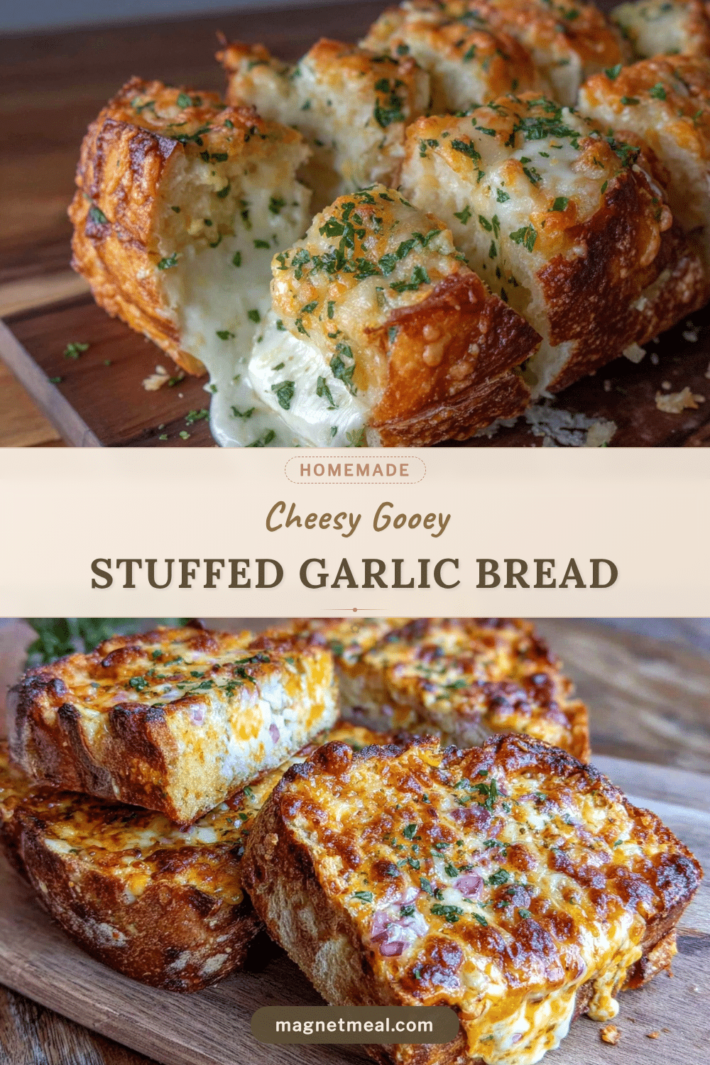 crispy cheese stuffed garlic bread recipe